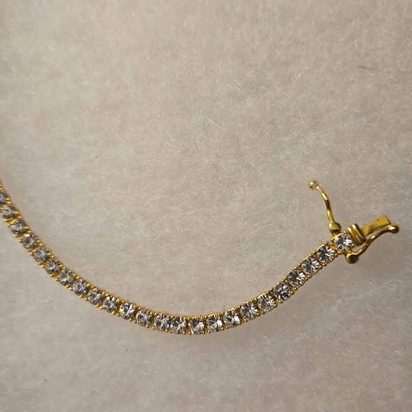 Kate Spade Gold and Pink Tennis Bracelet - Picture 3 of 5